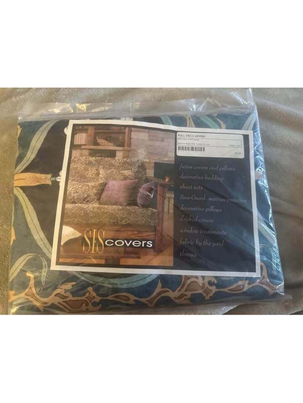 SIS Covers Full Deco Zipper Futon Cover floral print